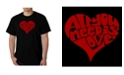LA Pop Art Men's All You Need is Love Word Art T-Shirt